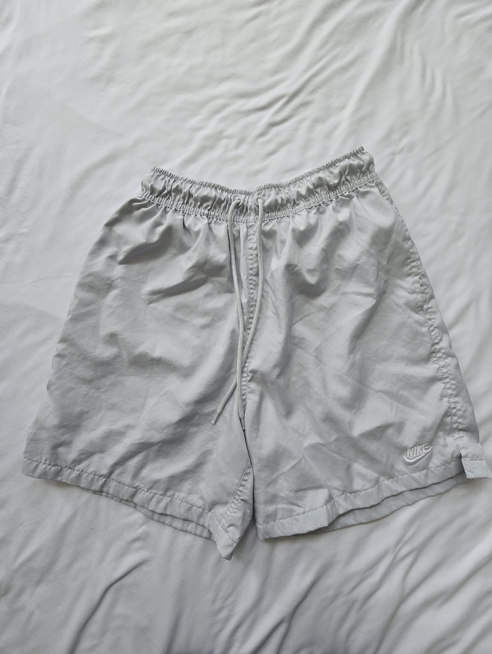 Nike Men’s Gray Swim Trunks Shorts Mesh Lined Drawstring Size Small